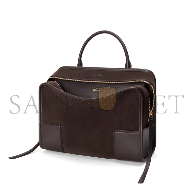 LOEWE LARGE AMAZONA 180 BAG IN SUEDE A039ASRX03 (34.5*27*14cm)